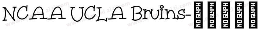 NCAA UCLA Bruins字体转换